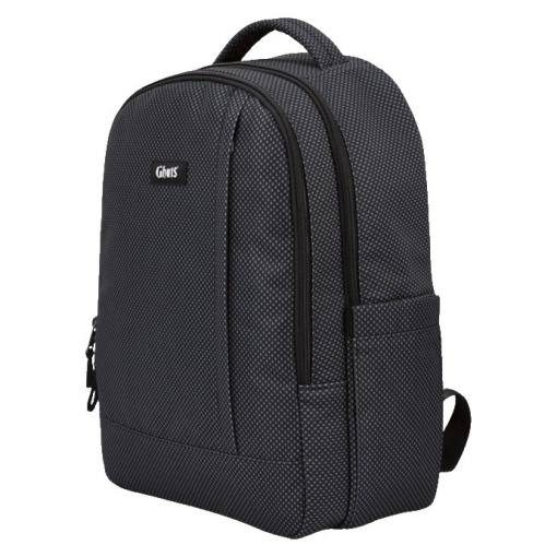GHUTS PC Travel Backpack for 15.6" Laptop, Dots Black, 41.5x32.5x17cm