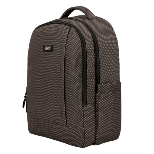 GHUTS PC Travel Backpack for 15.6" Laptop, Dots Brown, 41.5x32.5x17cm