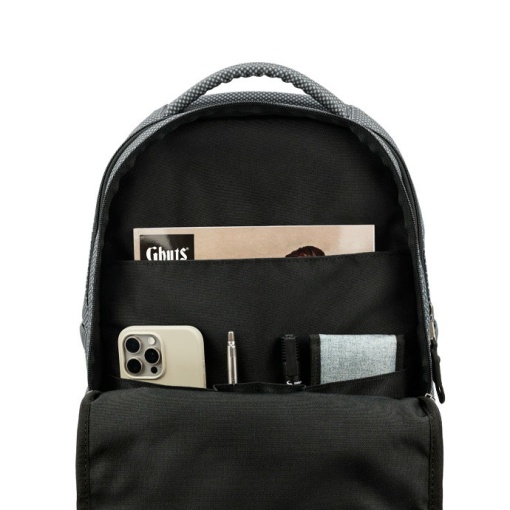 GHUTS PC Travel Backpack for 15.6" Laptop, Dots Brown, 41.5x32.5x17cm