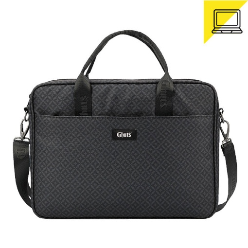 Mala de Tiracolo para Portátil 15,6" GHUTS Diamonds Black 2025 40,5x29,5x6cm