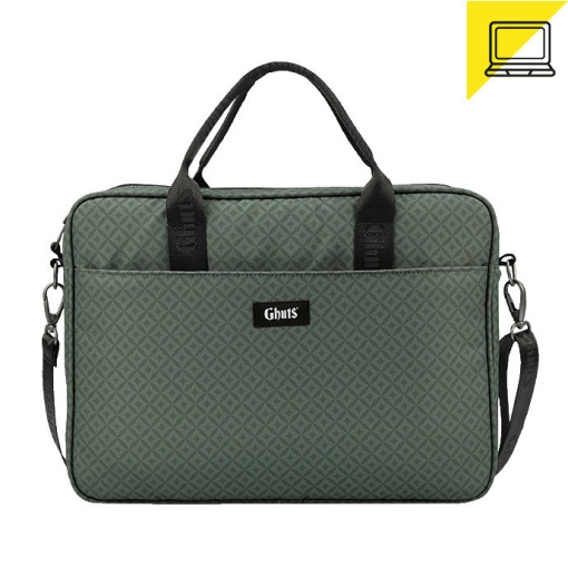Mala de Tiracolo para Portátil 15,6" GHUTS Diamonds Green 2025 40,5x29,5x6cm