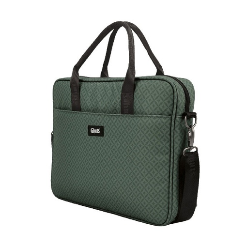 GHUTS PC Diamonds Green 15.6" Laptop Shoulder Bag 40.5x29.5x6cm