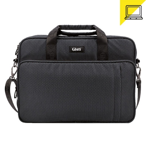 Mala de Tiracolo para Portátil 15,6" GHUTS Dots Black 2025 41x30x10cm