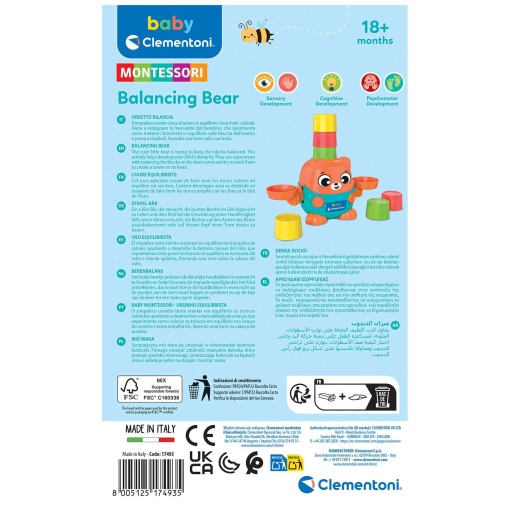 Montessori - Ursinho equilibrista CLEMENTONI Baby