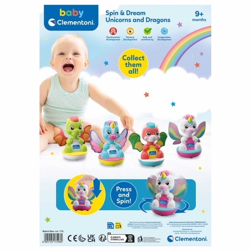 Unicornio y Dragón Clementoni Baby Surtido