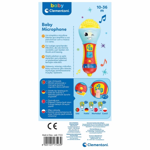 Microfone falante CLEMENTONI Baby