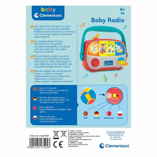 Rádio Falante CLEMENTONI Baby