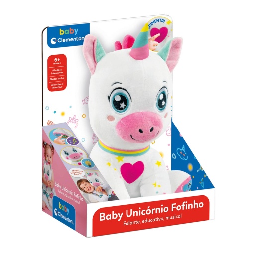 Peluche Unicórnio Fofinho Falante CLEMENTONI Baby