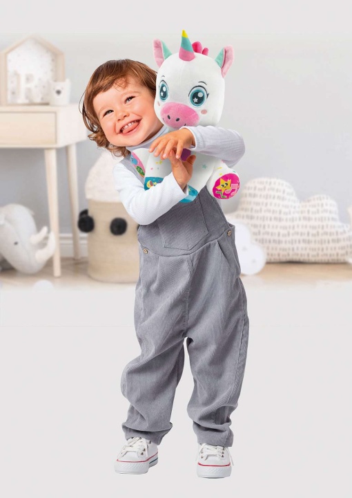 Peluche unicórnio fofinho falante CLEMENTONI Baby