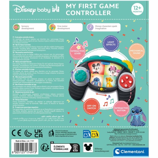 O meu primeiro controlador de jogo CLEMENTONI DISNEY Baby