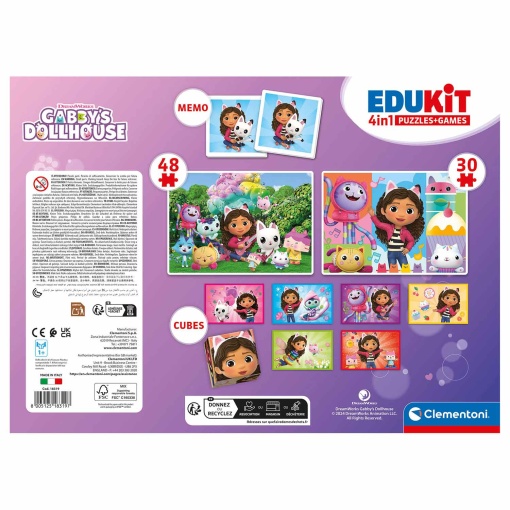 4 em 1 Gabby's Dollhouse CLEMENTONI Edukit