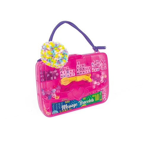 Crazy Chic Pulseiras com Mensagens Rosa CLEMENTONI