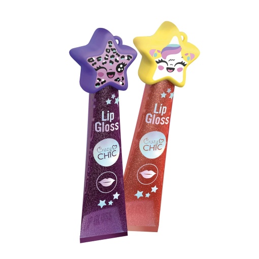 Crazy Chic Lip Gloss Shine STAR Sortido CLEMENTONI