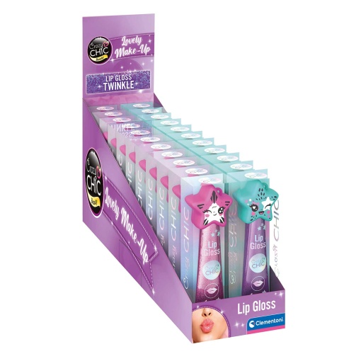 Crazy Chic Lip Gloss Twinkle STAR Sortido CLEMENTONI