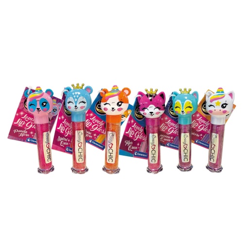 Crazy Chic Lip Gloss Animais Sortido CLEMENTONI