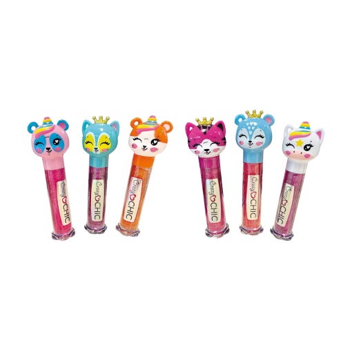 Crazy Chic Lip Gloss Animais Sortido CLEMENTONI