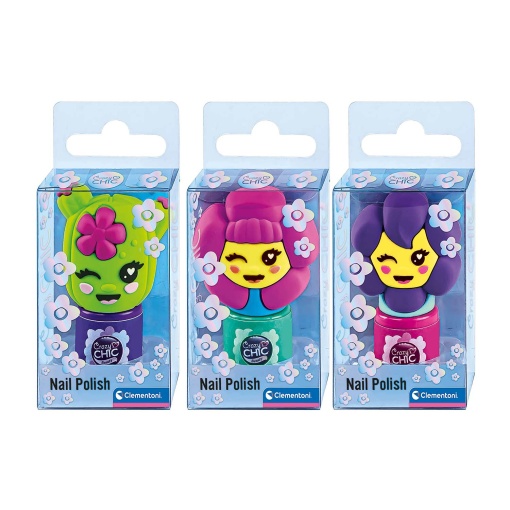 Crazy Chic Nail Polish Flowers Sortido CLEMENTONI