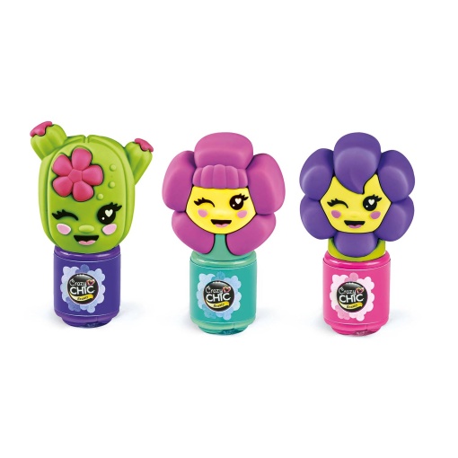 Crazy Chic Nail Polish Flowers Sortido CLEMENTONI