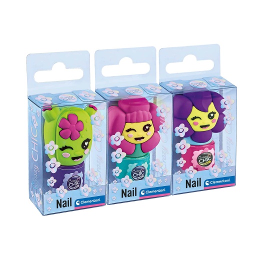 Crazy Chic Nail Polish Flowers Sortido CLEMENTONI