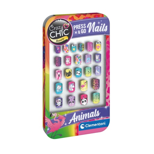 Crazy Chic Press & GO Nails Animals CLEMENTONI