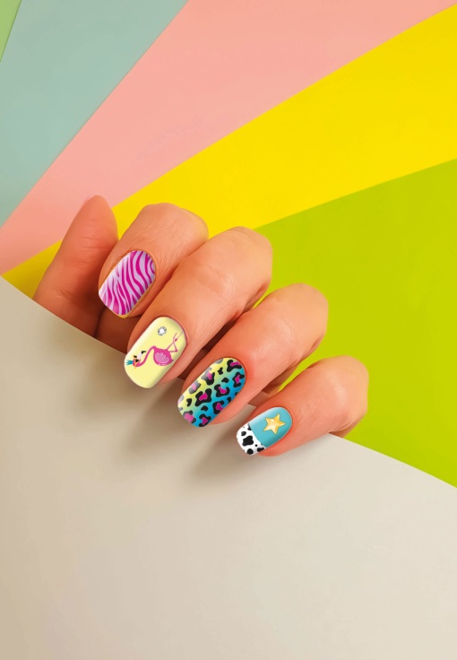 Crazy Chic Press & GO Nails Animals CLEMENTONI