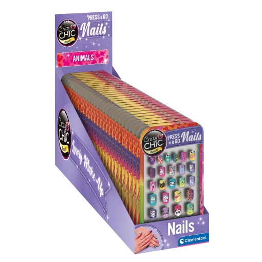 Crazy Chic Press & GO Nails Animals CLEMENTONI