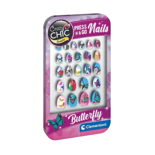 Crazy Chic Press & GO Nails Butterfly CLEMENTONI