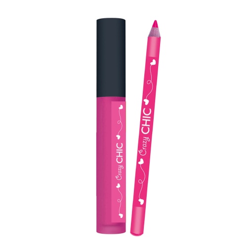 Crazy Chic Lip Gloss And Lip Pencil Strawberry CLEMENTONI