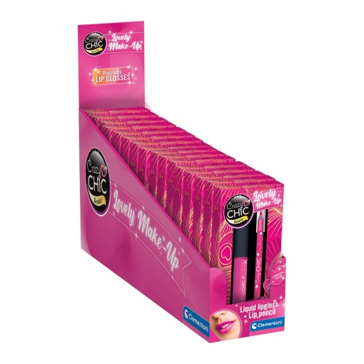 Crazy Chic Lip Gloss And Lip Pencil Strawberry CLEMENTONI