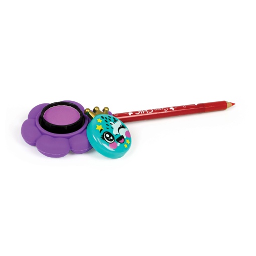 Crazy Chic Eyeshadow & Lip Liner Flowers Purple Sortido CLEMENTONI