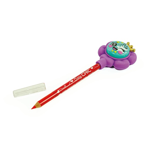 Crazy Chic Eyeshadow & Lip Liner Flowers Purple Sortido CLEMENTONI