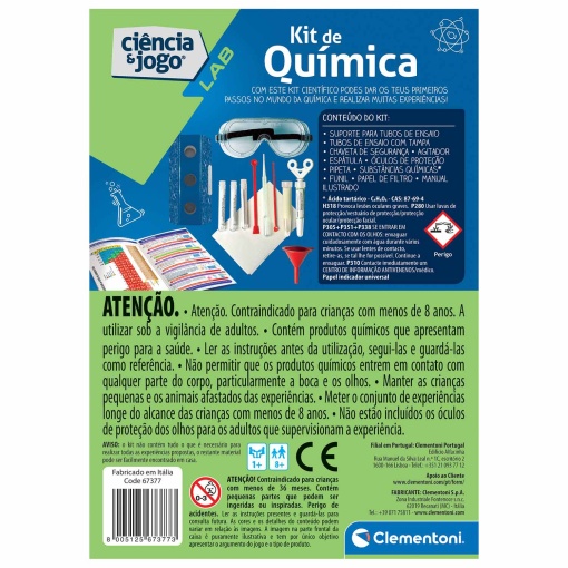 Kit de Química CLEMENTONI Ciência & Jogo Lab