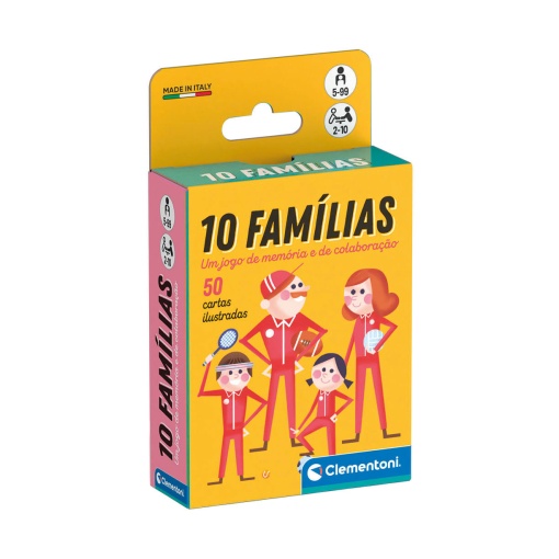Jogo de Cartas 10 Famílias CLEMENTONI