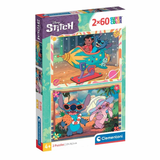 Puzzle CLEMENTONI 2x60 peças DISNEY Stitch