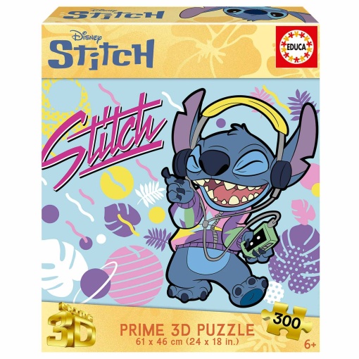 Puzzle EDUCA 300 peças Prime 3D Lenticular DISNEY Stitch