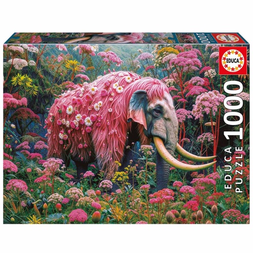 Puzzle EDUCA 1000 peças Elefante Floral