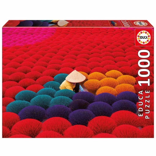 Puzzle EDUCA 1000 peças Aldeia do Incenso, Vietname