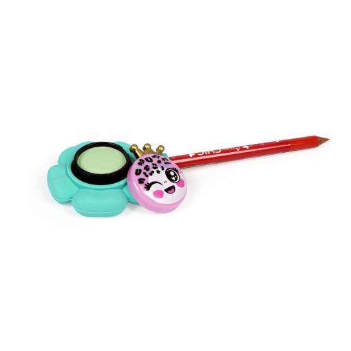 Crazy Chic Eyeshadow & Lip Liner Flowers Blue Sortido CLEMENTONI