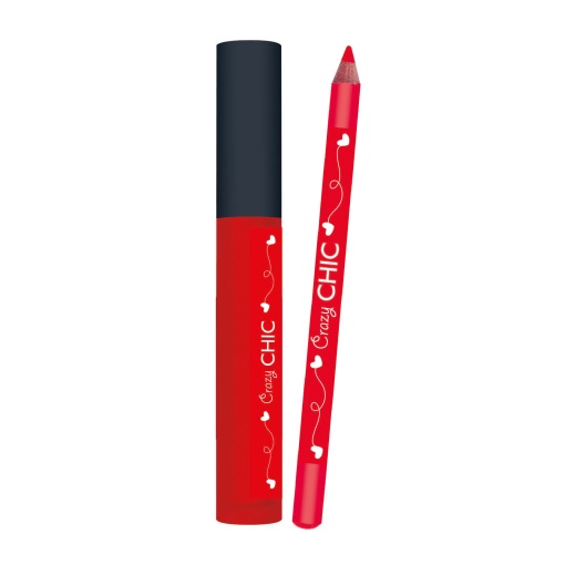 Crazy Chic Lip Gloss And Lip Pencil Cherry CLEMENTONI