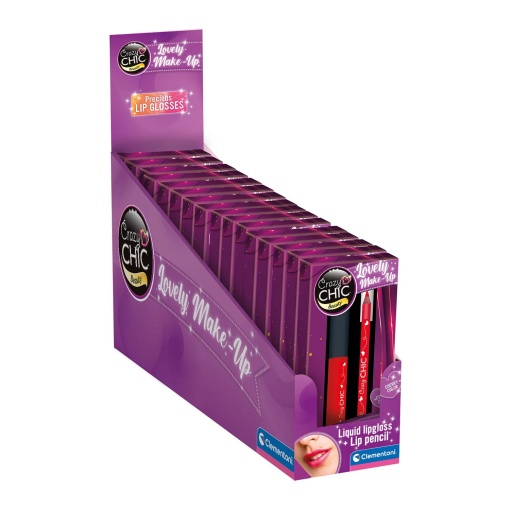 Crazy Chic Lip Gloss And Lip Pencil Cherry CLEMENTONI
