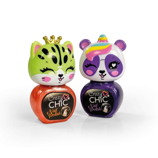 Crazy Chic Nail Set Animals Sortido CLEMENTONI