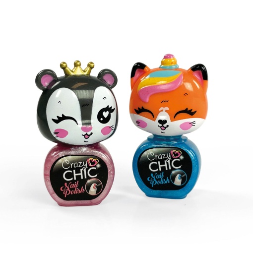 Crazy Chic Nail Set Animals Sortido CLEMENTONI