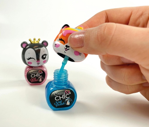 Crazy Chic Nail Set Animals Sortido CLEMENTONI
