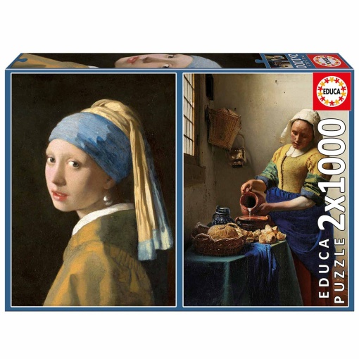Puzzle EDUCA 2x1000 peças Vermeer