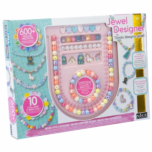 Kit de Pulseiras NICE Crea Perline Abc Design de Joias 600 Peças