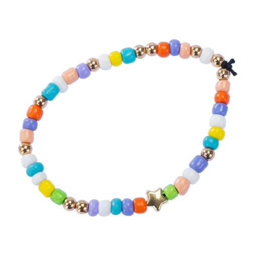 Kit de Pulseiras NICE Crea Perline Abc Gold Mixed 600 Peças