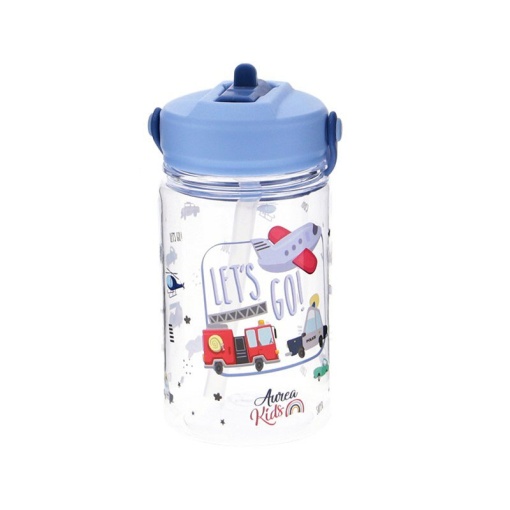 Garrafa em Tritan AUREA Kids Tiny Motors 350ml