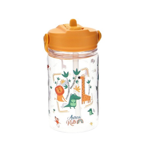 Garrafa em Tritan AUREA Kids LITTLE Safari 350ml