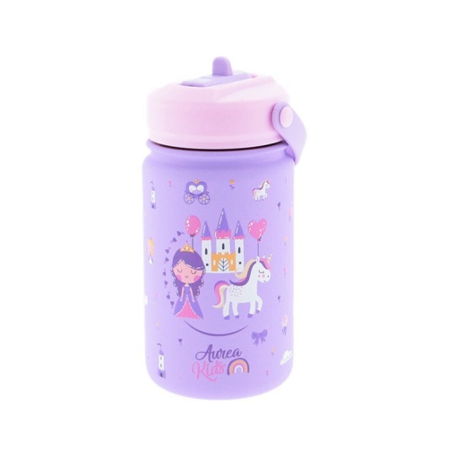 Garrafa Térmica com Adaptador AUREA Kids MAGIC Kingdom 350ml