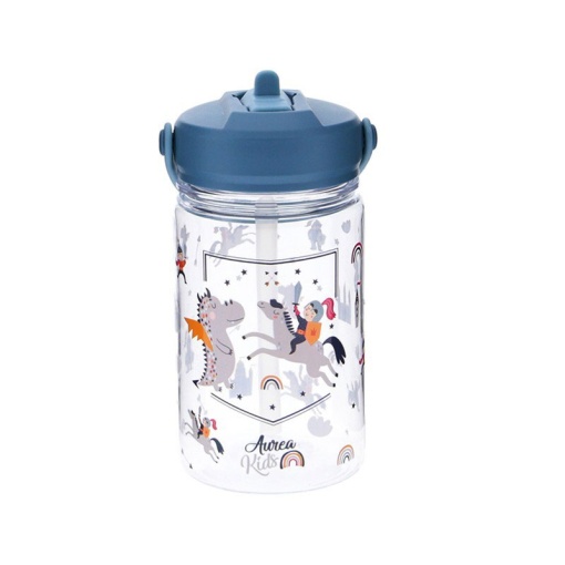 Garrafa em Tritan AUREA Kids Dragon Knights 350ml